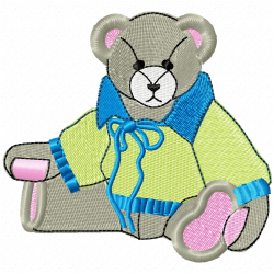Teddy Embroidery Design 6 Teddy Embroidery Design 6